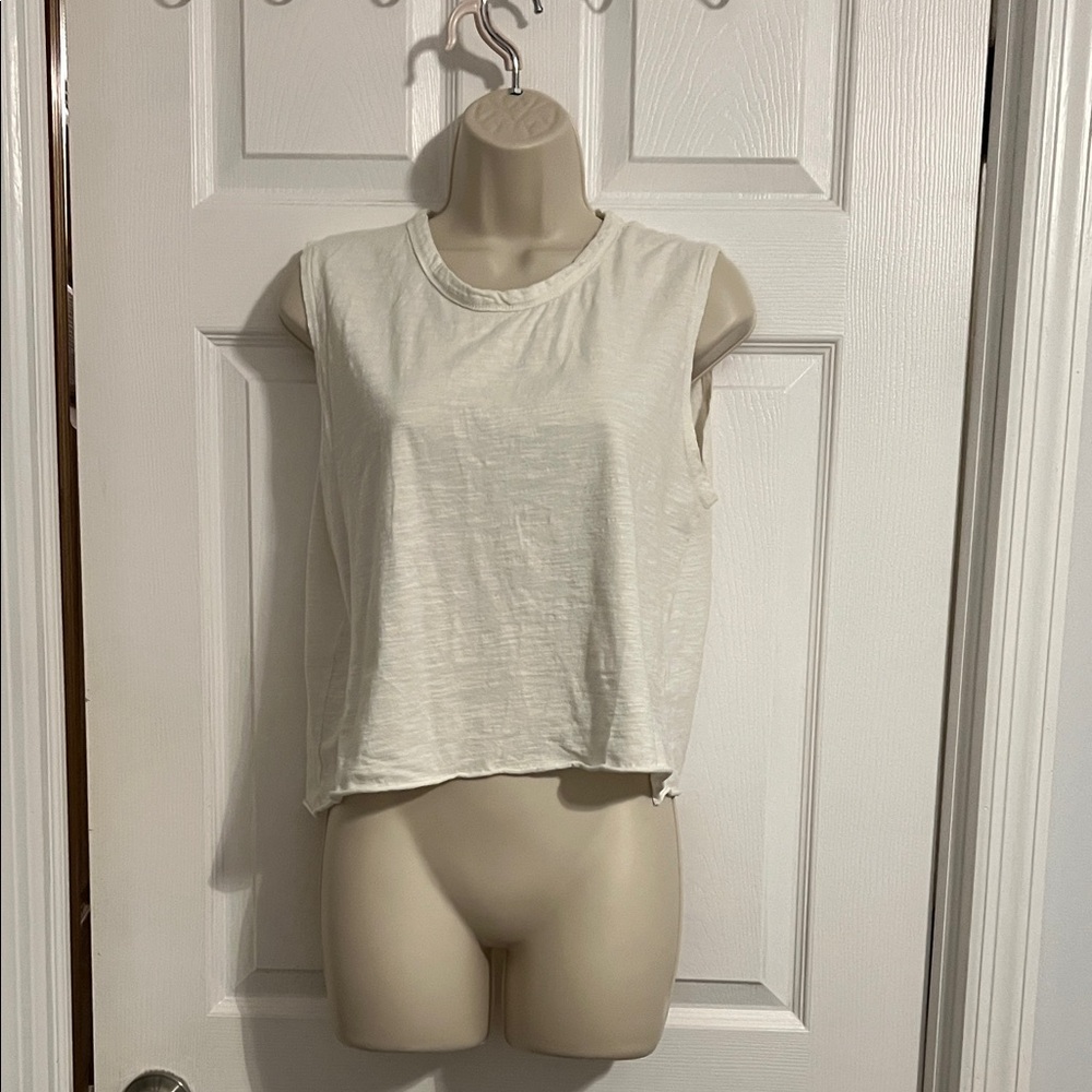 Alternative Women's Sleeveless White Top sz M